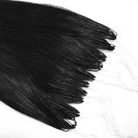 Extensions de cheveux invisibles 6D Feather Hair, cheveux humains vierges doublement étirés