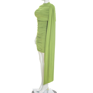 Viviblook Y26DS023 Women Dress Summer New Street Elegant <b>Mini</b> Bodycon Birthday Dress for Ladies - Product Image 3