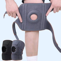 Genouillère Unisexe en Néoprène Antidérapante et Respirante, Compression 3D, Fermeture Auto-agrippante Épaisse et Personnalisable pour l'Entraînement Sportif