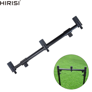 Aluminium <span class=keywords><strong>Carpe</strong></span> Pêche Buzz Bars Tige Télescopique <span class=keywords><strong>Support</strong></span> Pour 3 Cannes à Pêche - Product Image 1