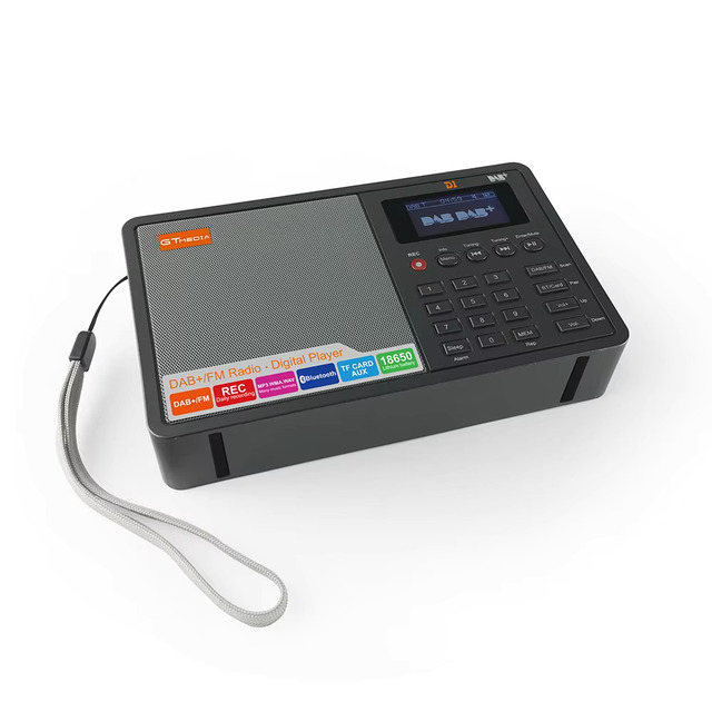 Portable USB FM DAB+ Digital Radio Speaker with 1.8 Inch LCD Display MP3 Music Player That Supports Clock Alarm Sleep Timer