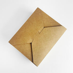 持ち帰り用食品グレードボックス四つ葉トップオープン4クラフト折りたたみカスタム使い捨て紙持ち帰り用食品包装ボックス - Product Image 6