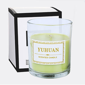 Vente en gros en <span class=keywords><strong>verre</strong></span> transparent <span class=keywords><strong>bougie</strong></span> parfumée avec huile essentielle colorée <span class=keywords><strong>bougie</strong></span> parfumée en cire de soja - Product Image 6