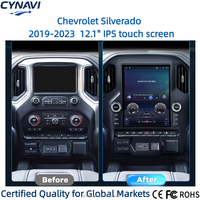 Écran radio 2DIN de 12,1 pouces pour Chevrolet Silverado GMC Sierra 2019-2021, Android Auto sans fil, CarPlay, écran tactile, BT5.0