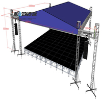Estructura de Tubos de Aluminio, Estructura de Iluminación en Arco, Sistema de Soporte de Suelo