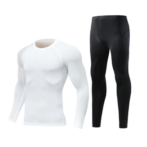 Fitness Breathable Men and Kids Sports Athletic Wear Workout Outfits Tight Fitness Elastic Waist Gym <strong>T</strong> <strong>Shirt</strong> and Pants - Product Image 5