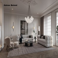Canapé Modulable en Microfibre Personnalisable, Design Moderne, Mobilier de Salon, Structure en Bois Massif – Vente Flash