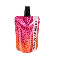 Pochette d'emballage cosmétique liquide personnalisée avec bec verseur, sac de recharge anti-fuite pour crème pour les mains, lotion corporelle, produits de soin de la peau