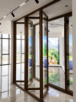 Puertas Corredizas de Vidrio para Balcón de Aluminio con Vista Amplia, Puerta Corrediza Insonorizada para Patio, Proyecto de Construcción, Venta al por Mayor