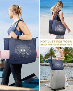 Échantillon gratuit OEM ODM Sac de voyage pliable extensible étanche sec et humide Sac de sport de yoga Sac de week-end Sac à bandoulière pour femme - Product Image 5