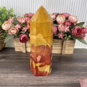 Torre de <span class=keywords><strong>jaspe</strong></span> Mookaite curativa de punto de cristal de piedra Reiki Natural de alta calidad para meditación - Product Image 2