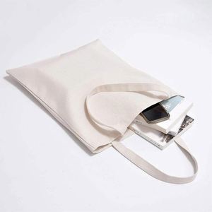 Sac fourre-tout en toile de coton personnalisé avec logo imprimé, écologique, recyclable, durable, pliable, à motifs, avec fermeture éclair - Product Image 5