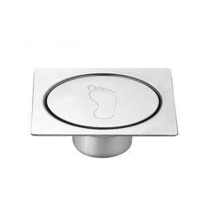 Prix de gros acier inoxydable noyau en laiton épaissi ressort rebondissant type de pédale piège de vidange de sol pour salle de douche d'hôtel - Product Image 4