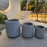 Grands pots en céramique, pots à plantes en pierre fibreuse, design européen, utilisation au sol, décoration de la maison et du jardin, légers, écologiques, capacité de 8 L