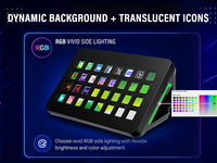 Contrôleur de streaming MiraBox XL avec 32 touches LCD pour la création de contenu en streaming et l'automatisation des flux de travail