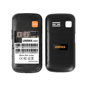 UNIWA V909T डबल स्क्रीन फ्लिप वरिष्ठ फोन खुला 4G VoLTE फिक्स्ड वायरलेस डेस्क टेलीफोन के लिए बुजुर्ग