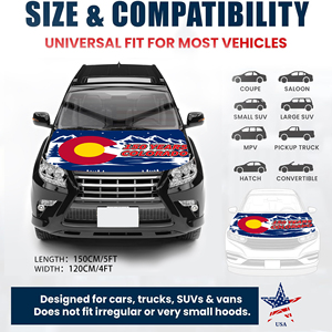 Espejos Retrovisores Personalizados con la Bandera Estadounidense para Autos, Banderas y Pancartas Promocionales Impresas por Sublimación al por Mayor - Product Image 2