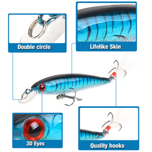 เหยื่อปลอม Xy 210 Minnow ขนาด 9 ซม. น้ำหนัก 7 กรัม สำหรับตกปลาแบส มีให้เลือก 10 สี - Product Image 4