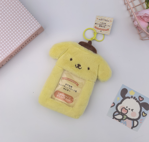 Nouveau design écologique porte-clés en peluche de dessin animé de 3 pouces, porte-carte photo Kpop, breloque en peluche, étui de présentation pour carte d'identité - Product Image 4