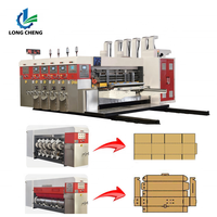 Nouvelle machine flexographique entièrement automatique 2/4 couleurs, machine d'impression de boîtes en carton ondulé haute vitesse quatre couleurs