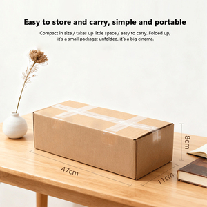 Pantalla de proyección Topleo anti luz, portátil, plegable, de tiro corto, para exteriores. - Product Image 3