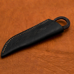 Couteau médiéval haut de gamme, fabriqué à la main en acier carbone, design d'inspiration médiévale, prise en main confortable, outil de bushcraft et de camping - Product Image 2