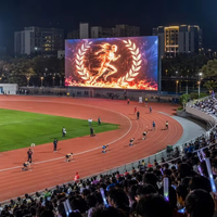 Écran LED extérieur haute luminosité P10, étanche IP66, 3D à l'œil nu, 960x960mm, pour publicité murale, taux de rafraîchissement élevé