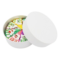 Boîte en carton rigide de 6 pouces pour gâteaux, sushis, aliments, emballage de stockage, doublure en aluminium, boîte à chocolat, boîte à fraises, boîte à bonbons, forme ronde, boîte en papier