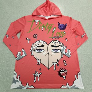 Hoodie Sublimasi Custom Cetak Seluruh Bagian Unisex Spandex Polyester Streetwear Sweatshirt Grafis Berkerudung Pria Wanita OEM - Product Image 3