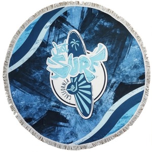 <span class=keywords><strong>Toalla</strong></span> de <span class=keywords><strong>Playa</strong></span> con Flecos Estampada de Fibra Superfina de Alta Calidad con Diseño de Chal y <span class=keywords><strong>Toalla</strong></span> Deportiva, Personalizada al por Mayor - Product Image 3