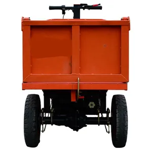 Carrinho de transporte elétrico de carga com três rodas para transporte agrícola, areia e carga, grande capacidade, com tração de carga, triciclo de carga