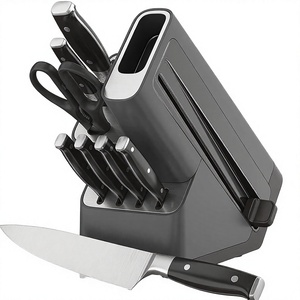Handmade 6-piece 5Cr15 Stainless Steel Chef <b>Knife</b> <b>Set</b> Plastic Handle Leather Sheath Laser-patterned <b>Sharp</b> Hunting <b>Knives</b> - Product Image 3