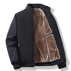 Veste d'hiver pour <span class=keywords><strong>homme</strong></span>, nouvelle, en velours épais et chaud, <span class=keywords><strong>taille</strong></span> <span class=keywords><strong>grande</strong></span> pour les personnes d'âge moyen et les personnes âgées - Product Image 1