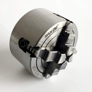 Mandrin de tour à quatre mâchoires indépendantes SANOU <span class=keywords><strong>Chuck</strong></span> 4 Jaw, mandrin de tour à quatre mâchoires, 4 pouces, 100 mm, K72-100, en vente - Product Image 3