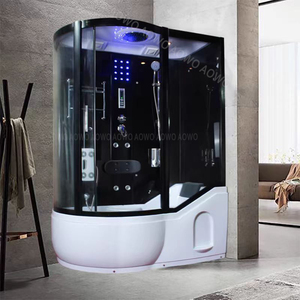 Coin Premium Spa Vapeur avec <span class=keywords><strong>Baignoire</strong></span> Massage Préfabriqué Modulaire Salle de Bain Pod Set PVC verre transparent Acrylique <span class=keywords><strong>baignoire</strong></span> allongée <span class=keywords><strong>douche</strong></span> chaude - Product Image 4