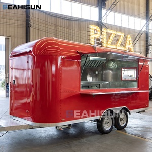 <span class=keywords><strong>Remorque</strong></span> alimentaire mobile pour pizzas et hot-dogs avec service de glaces, bonbons et chips, résistante à la rouille, alimentation intégrée - Product Image 1