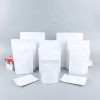 Sacs d'emballage refermables/doypack en Mylar pour aliments, sacs de rangement noirs mats, sachets autoportants/sacs de sécurité en aluminium pour bonbons, 100 unités
