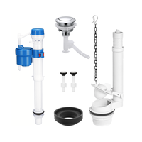 Kit de réparation de toilettes à montage supérieur JIELIN - Composants durables, résistants à la corrosion, à chasse d'eau unique, réglables, économiseurs d'eau, écologiques et faciles à installer