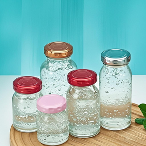 Bouchon en fer blanc à vis vide 30ml 50ml 100ml bocal en verre <span class=keywords><strong>pour</strong></span> le stockage des aliments <span class=keywords><strong>pour</strong></span> la <span class=keywords><strong>confiture</strong></span> miel lait pouding yaourt poisson Gel <span class=keywords><strong>pour</strong></span> boîte d'étiquetage - Product Image 3