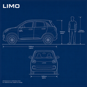 รถสกู๊ตเตอร์เคลื่อนที่ 4 ล้อ LIMO Aion-Series Premium EV จากโรงงานโดยตรง ยานยนต์พลังงานใหม่แบบปิดทึบ ออกแบบมาโดยเฉพาะสำหรับการเดินทาง - Product Image 5