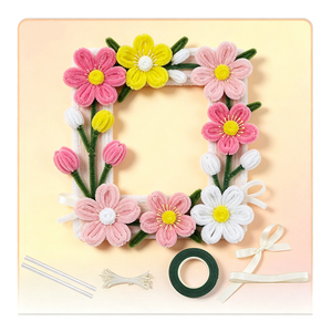 ชุดอุปกรณ์การศึกษา DIY ลวดเชนิลล์นุ่ม วัสดุทำความสะอาดท่อ สำหรับเด็ก กิจกรรมการเรียนรู้แสนสนุก และงานประดิษฐ์ตกแต่ง ลวดทำความสะอาดท่อ - Product Image 5