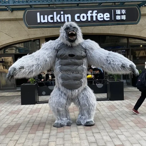 Costumes de mascottes Costume d'animal <span class=keywords><strong>gonflable</strong></span> de taille adulte Costume de fourrure en peluche pour Halloween carnaval Cosplay événements pour prendre des photos - Product Image 4