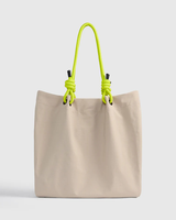 Sac fourre-tout tendance pour femme en nylon uni, imperméable, avec fermeture éclair, grande capacité, réutilisable, pour le shopping, vente en gros