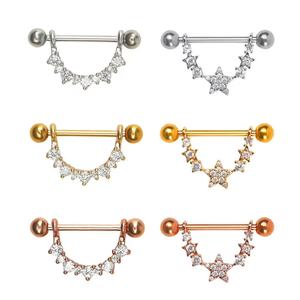 Joyería Corporal Sexy Personalizada para Mujer, Anillos de Acero Inoxidable para Pezones, Pendientes Helix, Joyería para <span class=keywords><strong>Piercing</strong></span> <span class=keywords><strong>en</strong></span> el Pecho - Product Image 2