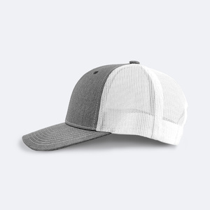 Vietnam quantité minimale de commande bas gris clair casquette de camionneur Logo personnalisé Snapback maille sport casquette de Baseball 6 panneau uni solide adulte chapeaux chapeau - Product Image 2