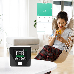 Efficient rechargeable remote view Air Quality Monitor PM2.5 Gas <strong>Detector</strong> <strong>Wireless</strong> with TUYA WIFI APP Connect to Mobile Phones - Product Image 3