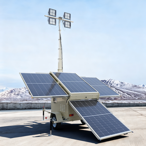 <span class=keywords><strong>Vente</strong></span> directe d'usine, éclairage solaire LED mobile blanc pour jardin, secours d'urgence, chantier de construction - Product Image 2