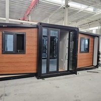 Villa préfabriquée de luxe 40 pieds 20 pieds, 2, 3, 4 ou 5 chambres, maison conteneur pliable et extensible, maison mobile compacte et portable