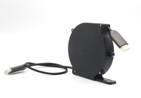 멜라 미니 자동 감김식 케이블 릴 (USB 포함) 110V-250V 1.0m 맞춤 길이 ABS 내화 플라스틱 6A-10A