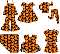 Ensemble pyjama décontracté en bambou deux pièces pour bébés filles avec motif de personnage, chemise à manches courtes respirante et pantalon